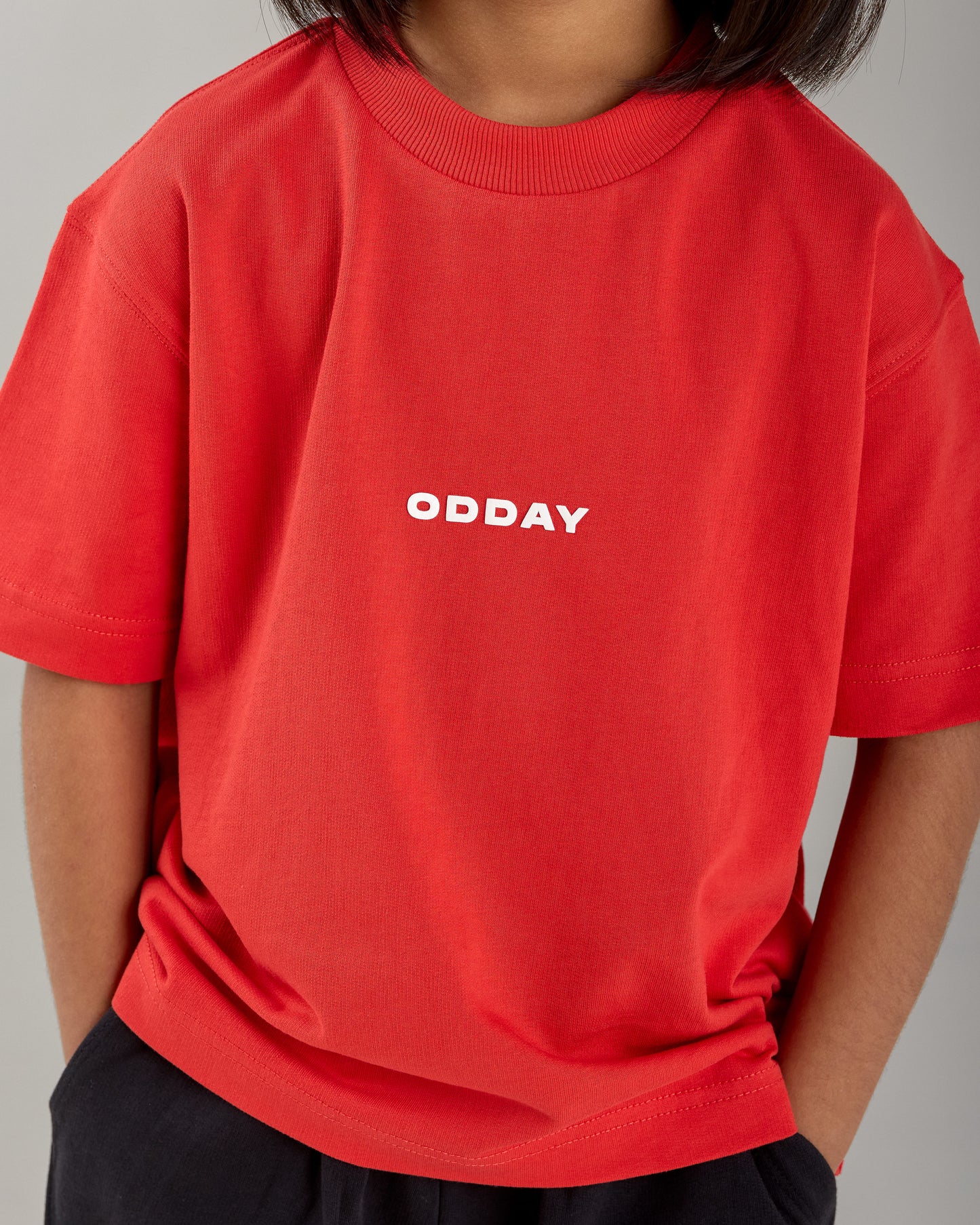 ODDAY CORE TEE— Power Red