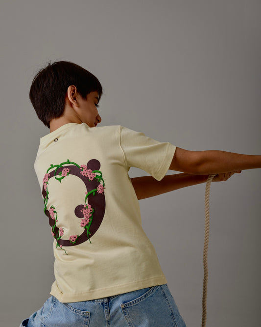 ODDAY Graphic Tee — Bloom (Butter Yellow)