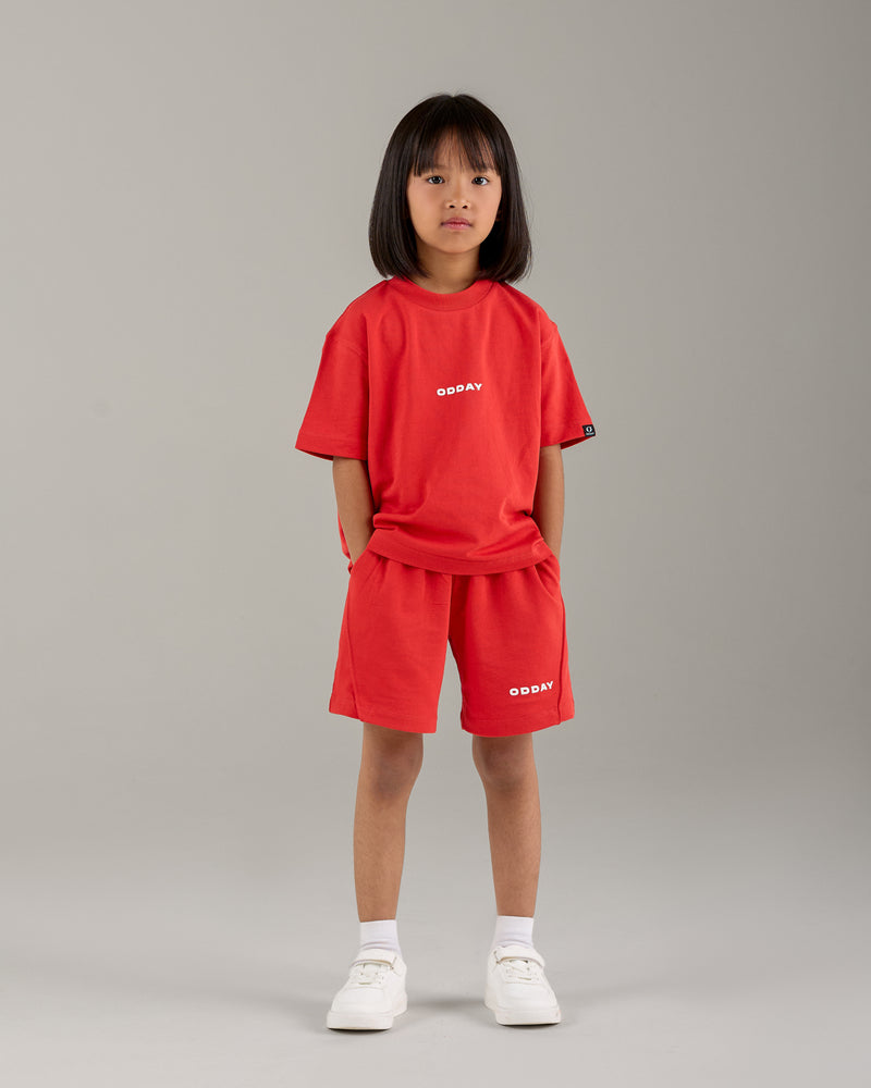 ODDAY CORE SHORTS — Power Red