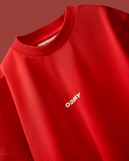 ODDAY CORE TEE— Power Red